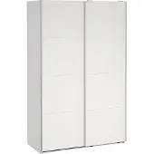 Ebuy24 Bergamo schuifdeurkast 2 deuren 140x220cm wit.