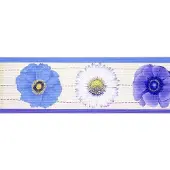 Rasch BLOEMEN BEHANGRAND BLAUW PAARS 149241