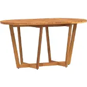 vidaXL Tuintafel ovaal 150x90x75 cm massief acaciahout