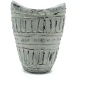 Ancient Wisdom Vaas met brede hals - crème 22 cm