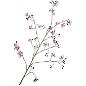 Silk-ka Kunstbloem-Zijde Bloemen Bloesem tak Paars-Roze125 cm