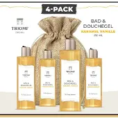 Triomf Deluxe Bad & Douchegel - Vanille Karamel - 250 ML - 4 stuks - Cosmetica |