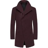 Allthemen Heren Lange Mantel Wollen Winterjas - Slim Fit Jas - M