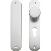 Ivana Economy kastdeurbeslag met knop Ø40mm gegoten aluminium F1 met sleutelgat 56mm 190x42mm
