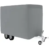 vidaXL Paardentrailerhoes 334x148x230 cm vliesvlies grijs