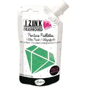 Aladine glitterverf Izink Diamond 24 karaat 80 ml pastelgroen knutselverf.