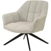 LivingFurn fauteuil tom sand - stof
