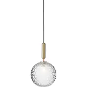 Nuura Miira 1 Hanglamp 200 Mm Messing / Doorzichtig - Hanglampen Glas Clear - 2033007