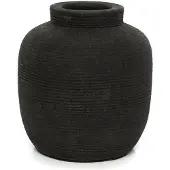 Bazar Bizar Vaas Peaky | terracotta zwart 13x13x14 cm vazen | NADUVI