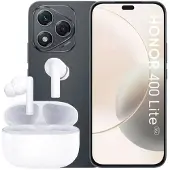 Honor 400 Lite Zwart + Earbuds X7 Wit - 256 Gb