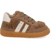 Shoesme teddy sneakers bruin Meisjes Suède Meerkleurig - maat 20