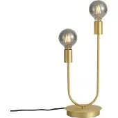 QAZQA Art Deco tafellamp messing 2-lichts - Tuning