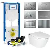 Geberit up320 toiletset rapowash basic by | met bidetspoeler | sigma drukplaat