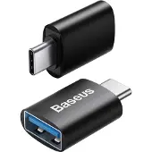 Baseus - Ingenuity - Series adapter van USB Type C naar USB-A 3.2 gen - 1 - zwart - (ZJJQ000001)