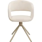 Kare design Draaistoel met armleuningen Gina beige