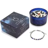 Ancient Wisdom Zodiac kristallen kaars met edelsteen armband - stier - sterrenbeeld kaars - taurus