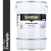 Holdbar Laminaatcoating Zwartgrijs (RAL 7021) 10 Kg - Laminaat Verf - Vloerverf - Alle Kleuren - Krasvast - UV-bestendig - Vergeelt niet - Gemakkelijk Schoonmaken - 2 Componenten