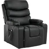 Beliani ETER - Relaxfauteuil elektrisch - Zwart - Kunstleer