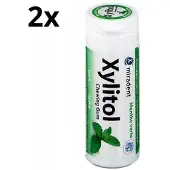 Miradent Xylitol Kauwgom | Groene Munt | 2 x 30 stuks | Voordeelverpakking