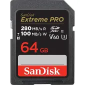 SanDisk 64GB SDXC Extreme Pro V60 UHS-II geheugenkaart