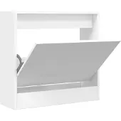 vidaXL Schoenenkast 60x21x57 cm bewerkt hout wit