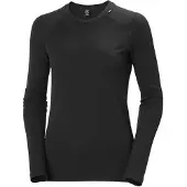 Helly Hansen Ondershirt Women Lifa Merino Midweight Crew Black-XL