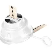 Feuerhand Burner with Wick for 276, Brander met Lont, Wit