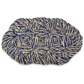 HAY Coco deurmat 40x80 cm Swirl blue-off white