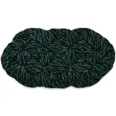 HAY Coco Deurmat Swirl 40x80 Cm Green / - Deurmatten Kokosvezel Black - AE757-F129-AT88