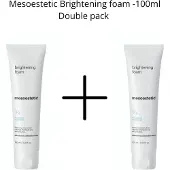 Mesoestetic Brightening Foam 2 Stuks – 2x100ml Voordeelset – Gezichtsreiniger tegen Pigmentvlekken