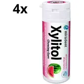 Miradent Xylitol Kauwgom | Watermeloen | 4 x 30 stuks | Voordeelverpakking