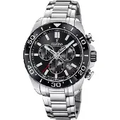 Festina Chronograaf Keramiek collectie Armbandhorloge, quartz, heren, stopwatchfunctie, keramische lunette, Swiss Made