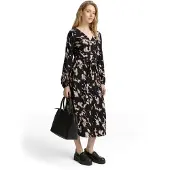 Tom Tailor Jurk geel / zwart