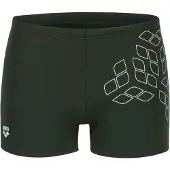 Arena - Kikko Graphic Swim Short - Zwembroek 4, olijfgroen