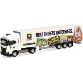 Herpa Iveco S-Way Koeltrailer + Laadklep Edeka