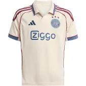 Adidas Functioneel shirt 'Ajax 25/26' ecru / smoky blue / wijnrood