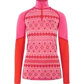 Kari Traa - Women's Malia Half Zip - Merino-ondergoed M, roze