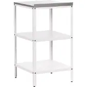 Beliani VILAMA - Buitenkeuken eiland - Wit - Staal