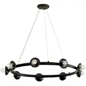 Kichler LED Kroonluchter | 9X E27 Max 40W | Satin Black