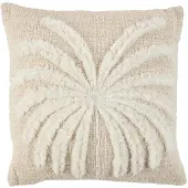 Bazar Bizar The isla palm cushion cover natural white