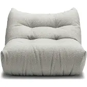 Decotique Mono Modulaire Bank - Fauteuils Bouclé Steam White - 11103112