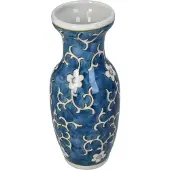HD Collection Vaas Porselein Blauw 8,5x8,5x20,5cm