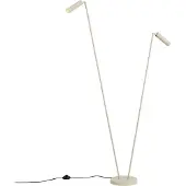 QAZQA Moderne vloerlamp beige 2-lichts GU10 35mm - Thomas
