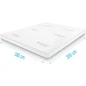 Droommatras Topdekmatras koudschuim Tencel Deluxe 180x200 dikte 11 cm