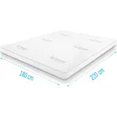 Droommatras Topdekmatras traagschuim Tencel Deluxe 180x220 dikte 11 cm