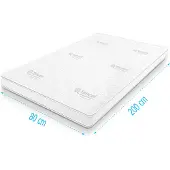 Droommatras Topdekmatras koudschuim Tencel Deluxe 80x200 dikte 11 cm