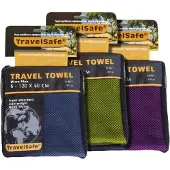 Travelsafe Microvezel handdoek XS – Paars - 40x80 cm