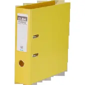 Pierre by Elba Rado Plast ordner, geel, rug van 8 cm - 3 stuks