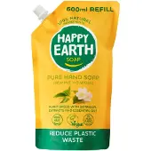 Happy Earth 100% Natuurlijke Handzeep Navulling Jasmine Ho Wood 600 Ml