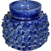 HD Collection Vaas Aardewerk Blauw 22x22x20.5cm